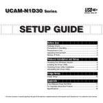 USB UCAM-N1D30 Series Setup guide