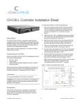 ClareControls CH-THSTAT-W Specifications