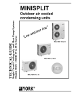 York MOH 55 Specifications