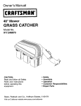 Craftsman 917.249870 Owner`s manual