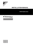 Daikin FDXS60F2VEB Installation manual