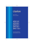 Clarion APX2181 Owner`s manual