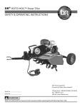 Country Home Products ROTO-HOGTM Operating instructions