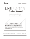 Multi-Link LineHunter Product manual