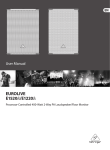 Behringer E1520 User manual