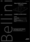 Bellini BC604T-F User manual