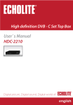 Echolite HDC-2210 User`s manual