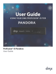 DMX ProFusion iO Pandora User guide