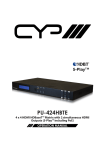 CYP PU-424HBTE Specifications
