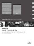 Behringer Eurolive B1500D-PRO Specifications