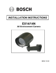 Bosch EX14 Installation manual
