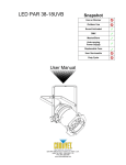 Chauvet Cosmos LED User manual