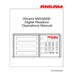 Wizard 900/900E Digital Readout Operations Manual - Acu-Rite