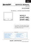 Sharp 21HT-15C Service manual