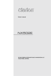 Clarion NX502A Owner`s manual