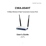 CNET CWA-854 User`s guide