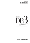 Sigma DP3 Merrill User`s manual