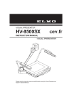 Elmo HV-100XG Instruction manual