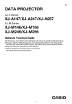 Casio XJ-M146 Setup guide