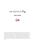Virgin LG Optimus F3 User guide
