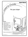 Alliance Laundry Systems DRY2031N Installation manual