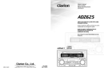 Clarion ADZ625 Owner`s manual