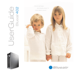 Blueair 402 User guide