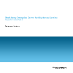 BlackBerry Enterprise Server for IBM Lotus Domino - 5.0.2