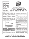Bock Water heaters operation Instruction manual