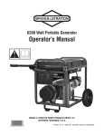 Briggs & Stratton 30242 Operator`s manual