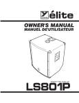 YORKVILLE LS801P Owner`s manual