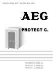 AEG PROTECT C. 1000 (S) Operating instructions