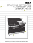 Vulcan-Hart 77 SERIES Specifications