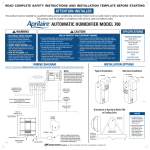 Aprilaire 700A Specifications