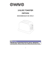 Ewave EWTS3S2 Operating instructions