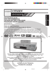 Citizen JDVD3825PB User`s guide