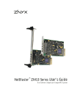 ZNYX NETBLASTER ZX410 User`s guide