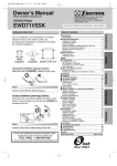 Emerson EWD71V5SK Owner`s manual