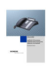 Siemens OptiPoint 410 Operating instructions