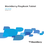 Blackberry Playbook 16GB User guide