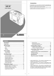 Casio QV-70 Owner`s manual
