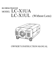 Eiki LC-X1UA Instruction manual