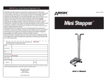 Wagan MINI STEPPER 2273 User`s manual