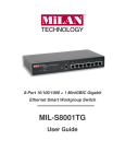 MiLAN MIL-S8001TG User guide