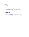 Arris IPC1100 User manual