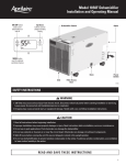 Aprilaire 1952 Specifications