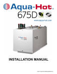 Aqua-Hot 675-D Installation manual