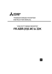 Mitsubishi Electric FR-A740-0.4K Instruction manual