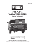 Western PRO-FLO 2 Owner`s manual