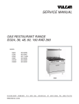 Vulcan-Hart EG60 Service manual